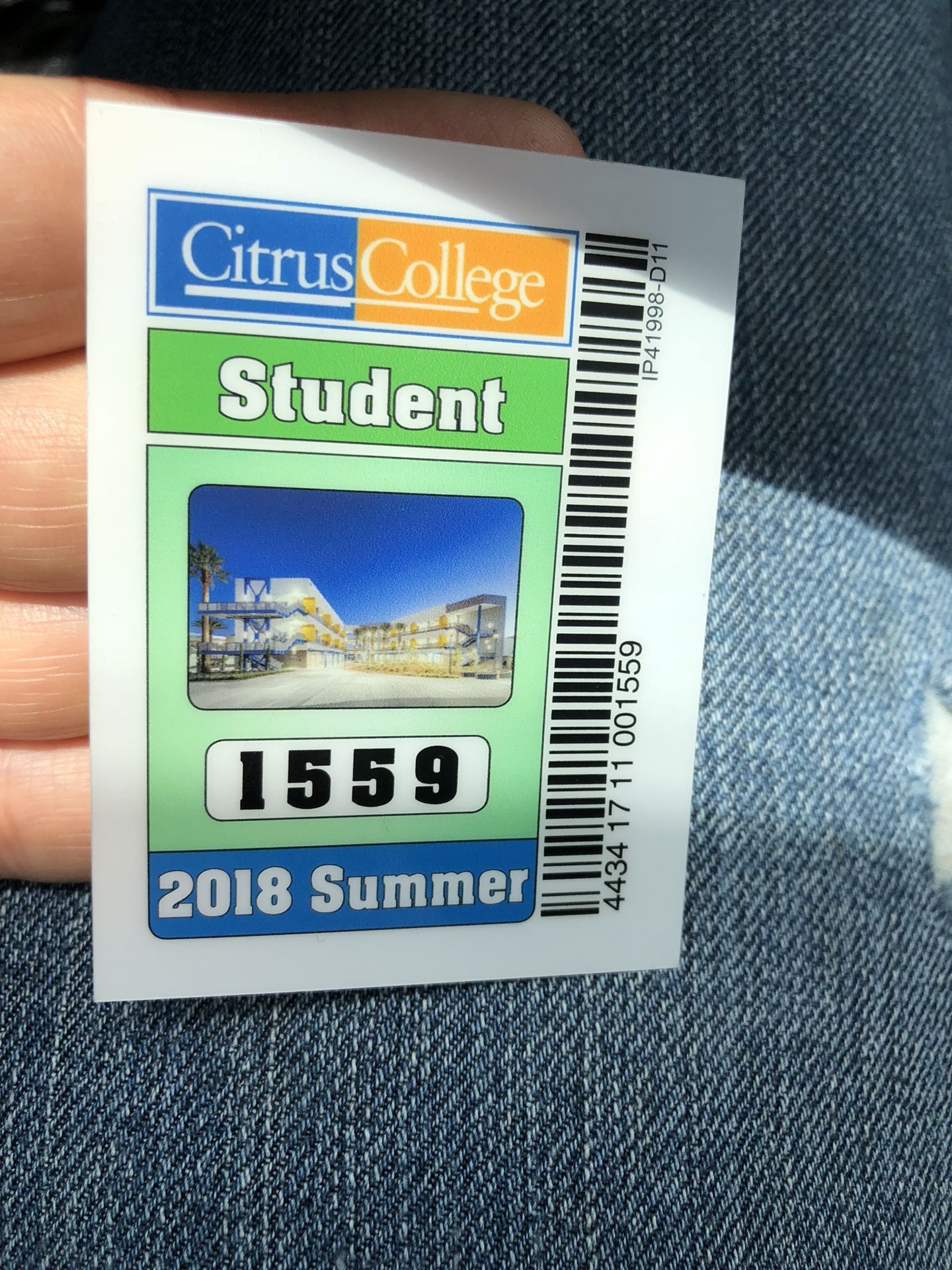 Citrus college Summer parking permit