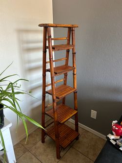 Stand Plant  vintage bamboo  59 inches tall 16 inches long 1 ft wide