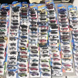 hot wheels 2 for $5 or all at $2 a piece 