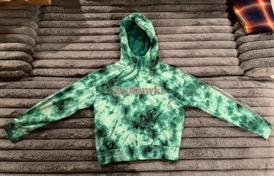 Seattle Seahawks Mitchell & Ness Women's Galaxy Full-Zip Windbreaker Hoodie Jacket - Neon Green