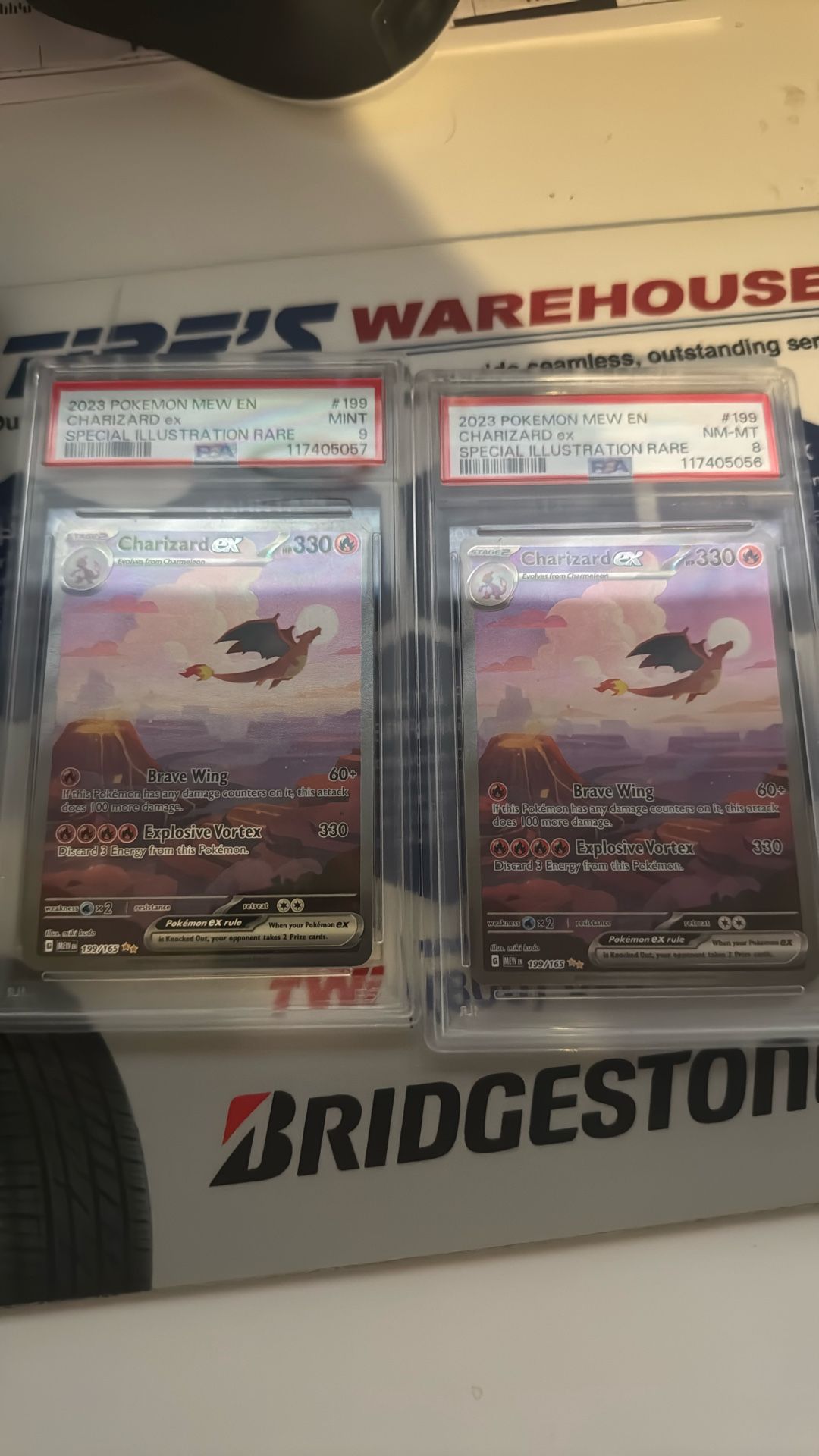 Psa 9 And Psa 8 Charzard Ex Special Illustration Rare