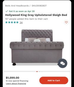 King bed frame