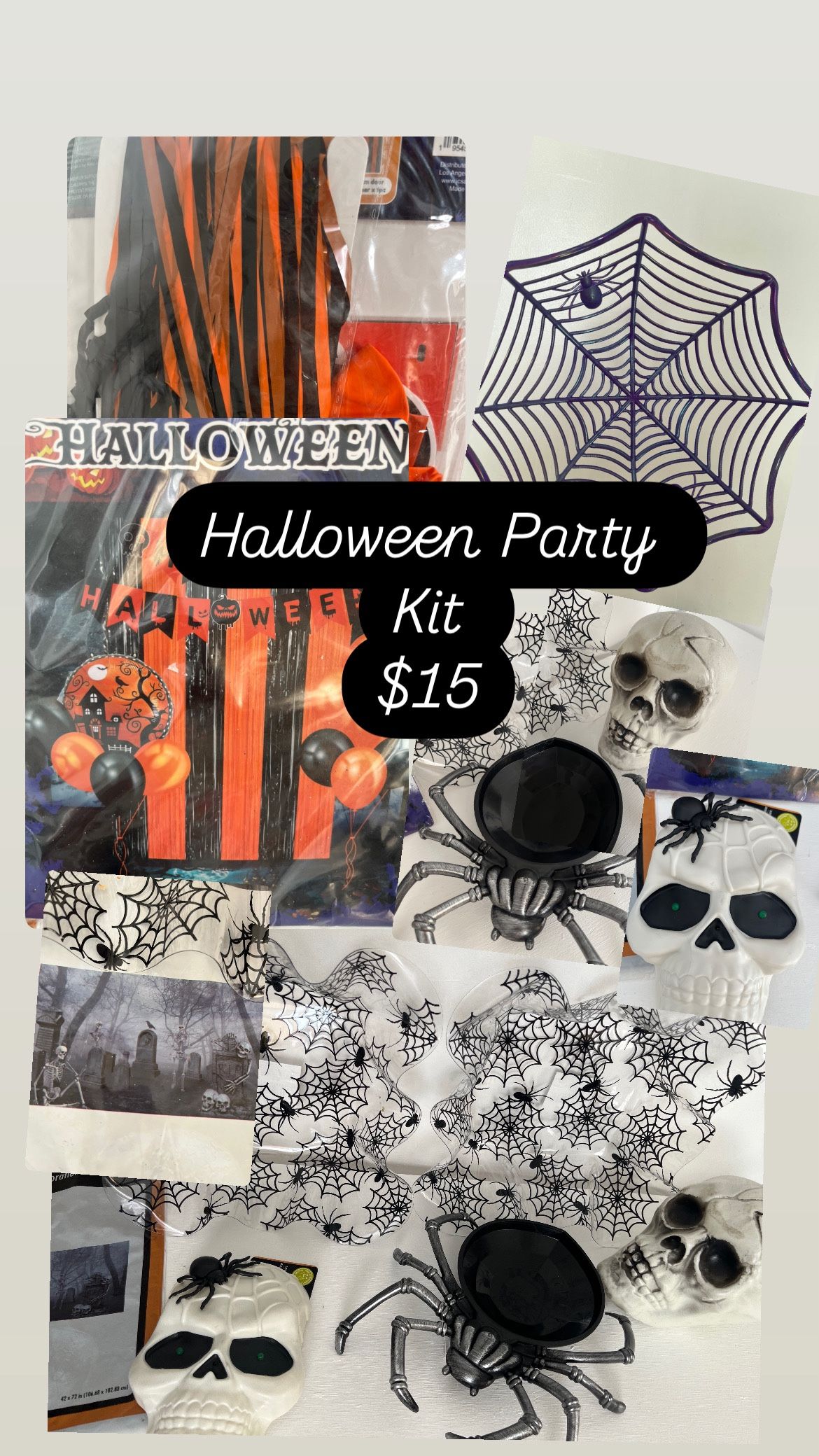 Halloween Party Kit Supplies