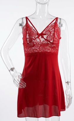 Vendo $10 Red Lace Bodice Slip Dress