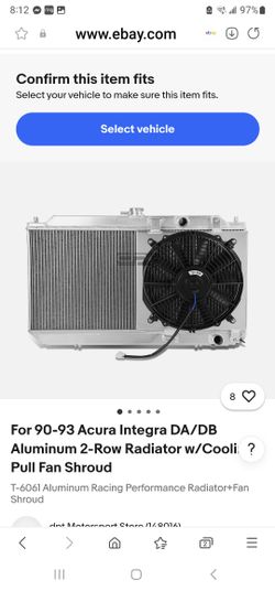 90 Al 93 Honda Acura Radiador Con Abanico