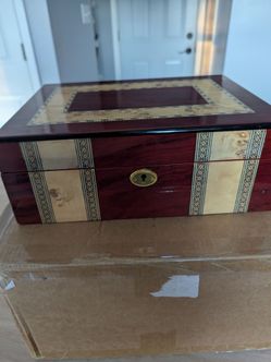 Lacquered Wood Jewelry Box
