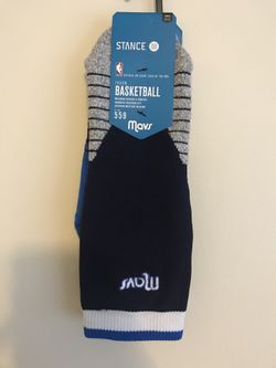 Stance Socks Dallas Mavericks size Large 9-12 mens
