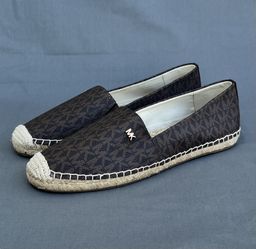 Michael Kors Kendrick Logo Slip-On Espadrille Shoes Size 8.5