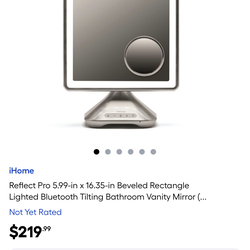 IHome makeup and travel mirror lighted