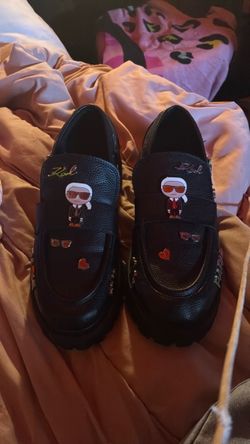 KARL LAGERFELD PARIS — Gaston/D23 leather loafer, black