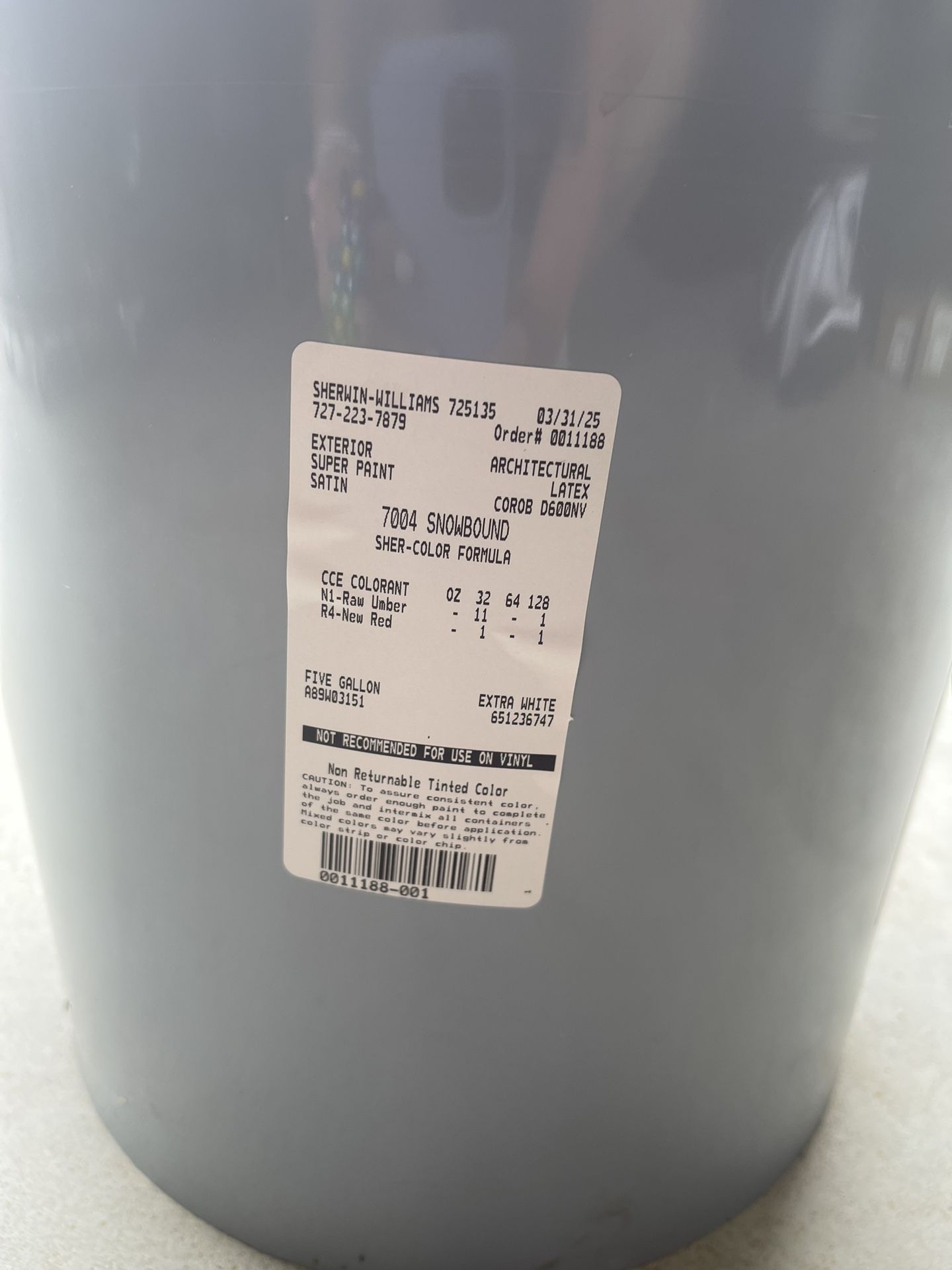 15 Gallons New Paint