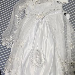 Vestido Para Bautizo Talla 4.Dress For Baptism Size 4