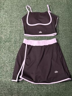 Alo Two-Piece Athletic Set Crop Top Skirt
