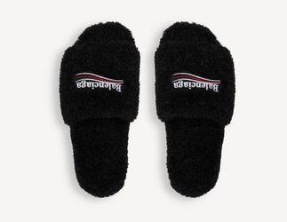 Balenciaga Furry Slides Size US 8