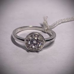 Real 925 Sterling Silver Wedding Ring Size 7