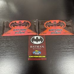 Batman & Robin Skybox Premium 1997 Trading Cards Sealed Pack