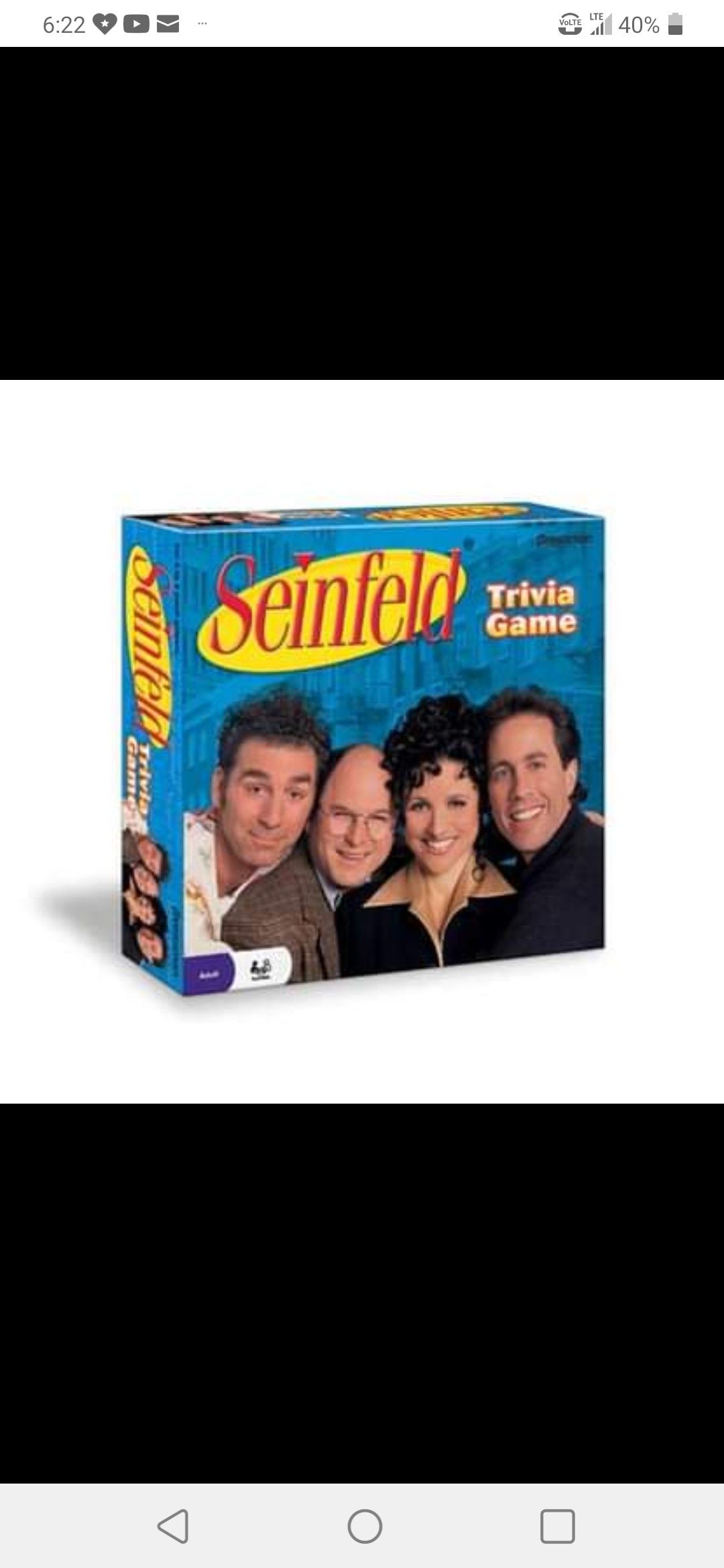 Seinfeld Trivia Board Game New