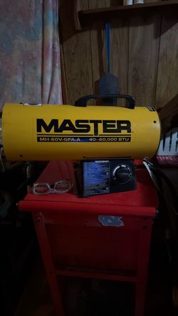 Yellow master propane heater