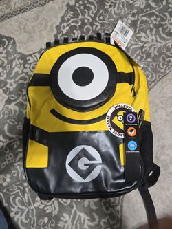 Brand new minion backpack with 2 pockets