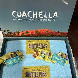 Coachella weekend two wristbands and shuttle pass