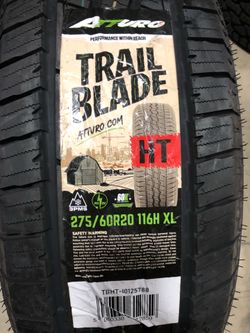 Brand New Tires (1) Atturo Trail Blade HT (275/60R20XL) (Single) ($137)