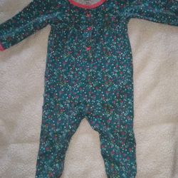 9 Month Girls Floral Sleeper
