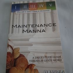 Maintenance Manna Pillar 3: Bible Reading