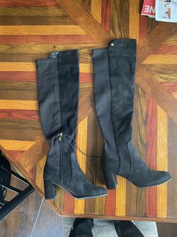 Black Knee High Boots