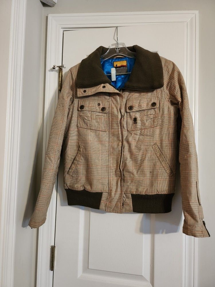 Brooklyn Industries Womens Plaid Jacket 