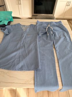 Figs Xs set denim blue