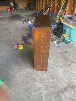 Small wooden bookshelf
