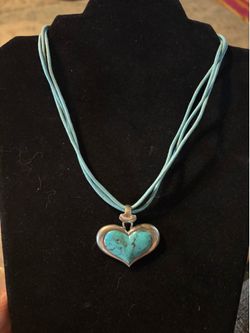 925 silver and turquoise necklace