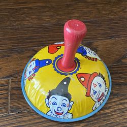 Antique Tin Toy Clown 🤡 Bell Noisemakers