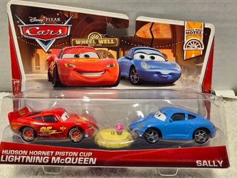Disney Pixar Cars Hudson Hornet Piston Cup Lightning McQueen & Sally 2 Pack 2012