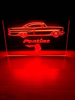 PONTIAC CLASSIC LED NEON LIGHT SIGN 8x12
