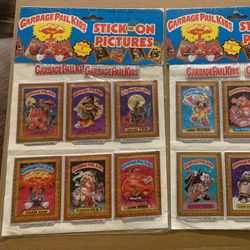Garbage Pail Kids Stick-on-Pictures Vintage Puffy Stickers Two Full Sealed Sets