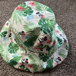 Disney Mickey And Minnie Tropical Reversible Hat 