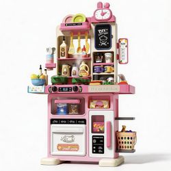 Kids Kitchen Playset with Sound & Light