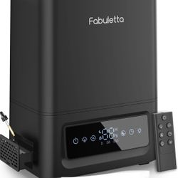 FABULETTA Humidifiers for Bedroom, 6L Cool Mist Humidifiers Top Fill Essential Oil Diffuser, 60H Continuous Use, 3 Adjustable Mist Levels, 360° Nozzle