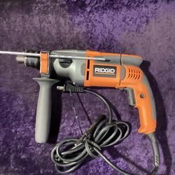 🧰🛠RIDGID 8.5 Amp Corded 1/2” Heavy-Duty Hammer Drill-LIGHTLY USED!-$100!🛠🧰