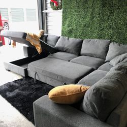 Sectional Pullout Bed / W Storage