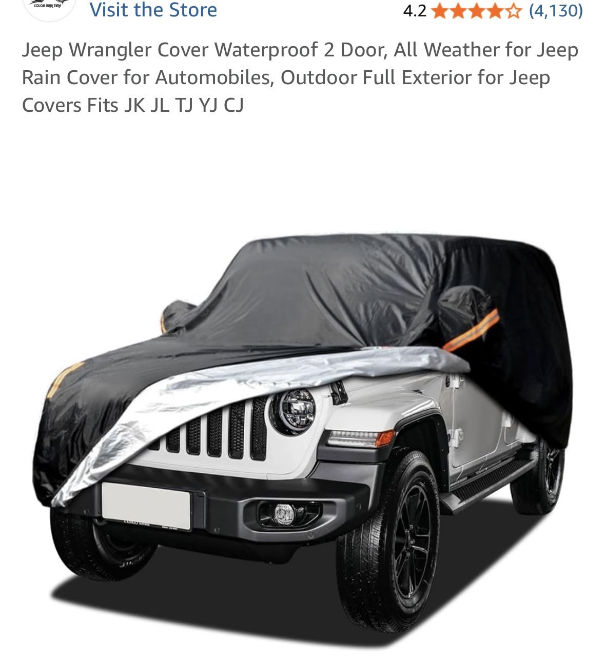 Jeep Cover 4 Door 
