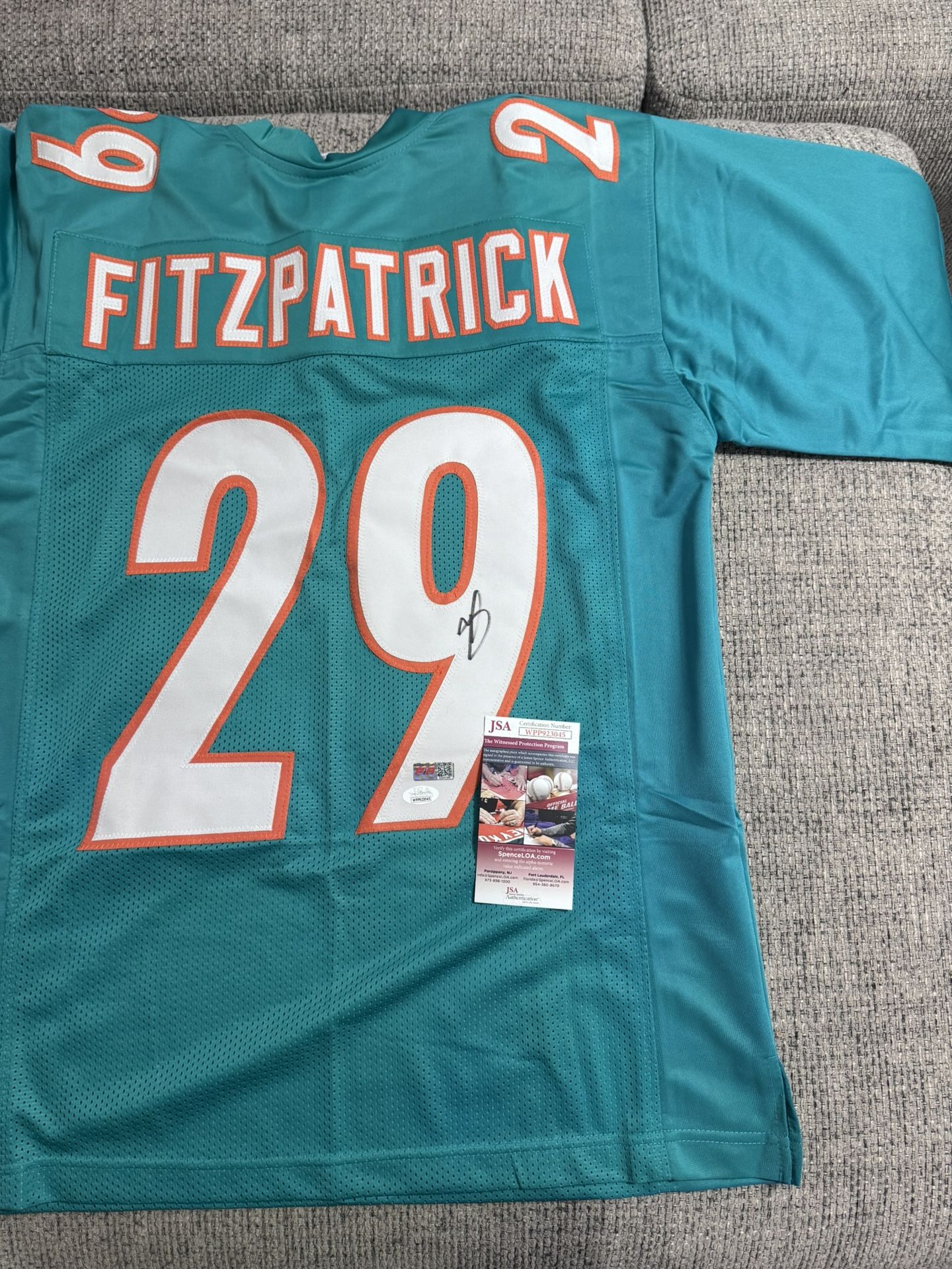 Minkah Fitzpatrick Signed Autograph Custom Jersey - JSA Coa - Miami Dolphins