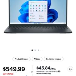 Dell Inspiron 15 - Brand New Open Box (No Charger)