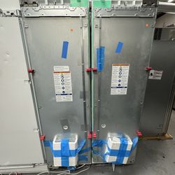 Thermador Freedom Collection  THREFFR24242 Side-by-Side Column Refrigerator & Freezer Set with 24 Inch Refrigerator and 24 Inch Freezer Panel Ready