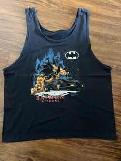 Batman Returns 1991 Vintage Tank Top Tee XL