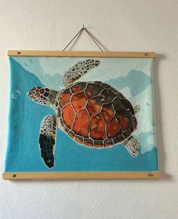 Tortoise Painting 17.25x20.25”