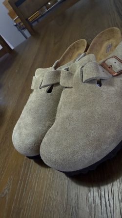 Birkenstock Boston Clog Suede Leather Men’s Size 8 / Women’s 8 / 41