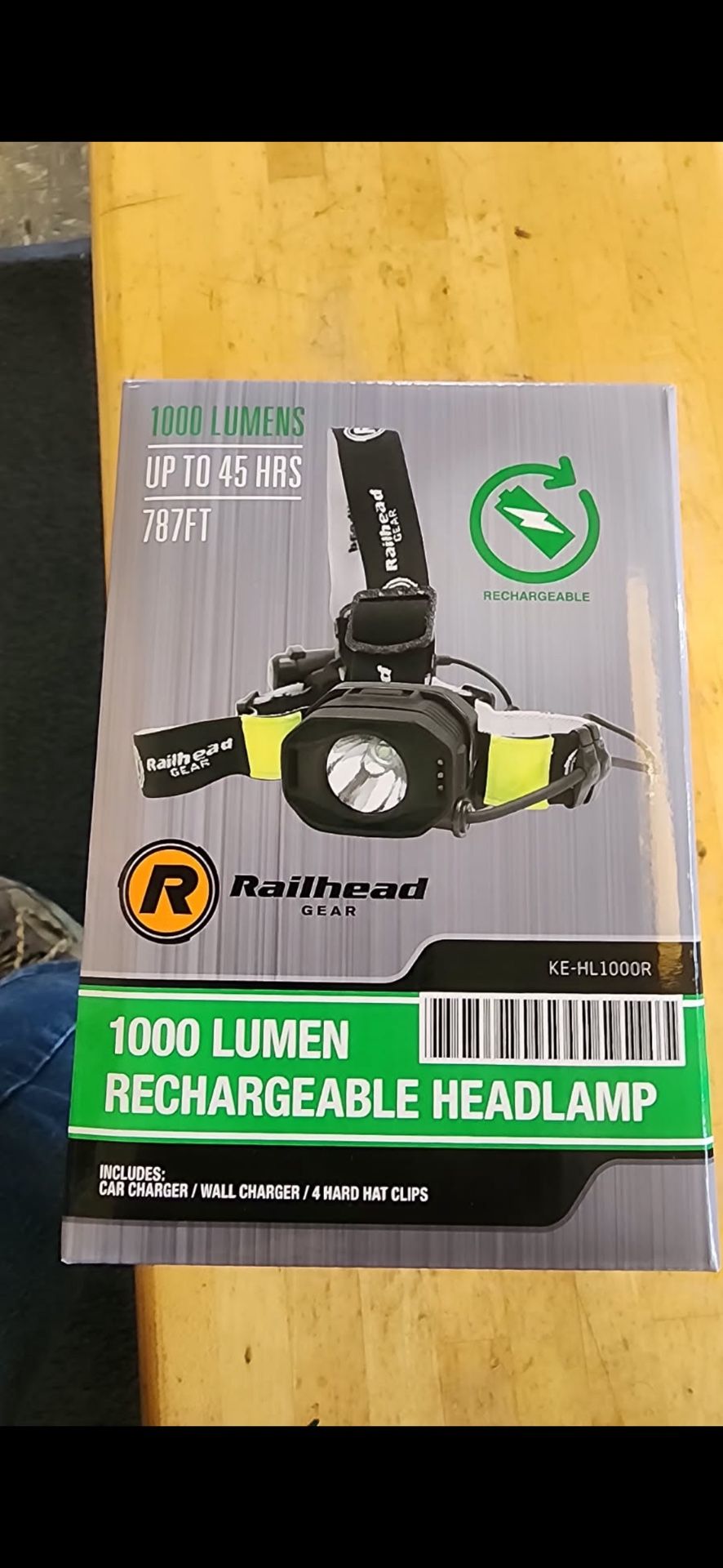 rechargeable head lamp