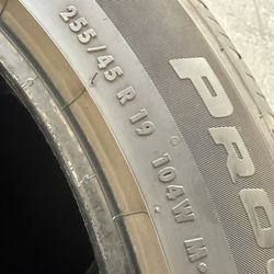 Tesla Model Y 255/45/19 Continental Rx (2 Tires) $200.00/ Both 